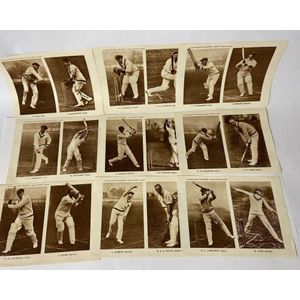 Famous cricketers in action, nine Supplements presented with…