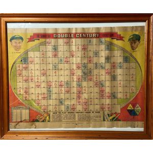'Double Century' cricket game 1948, colour supplement Sunday…