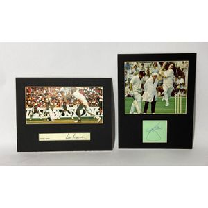 Dennis Lillee & rod Marsh Autographs, autographs mounted below…
