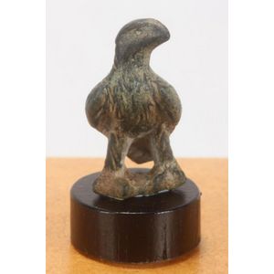 Roman bronze applique of eagle finial, c.2nd century, depicted…
