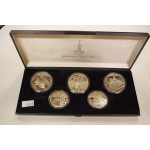 Soviet Union Olympic Games silver proof coins 900 silver, in…