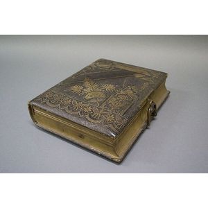 Embossed Leather Photo Album with Music Box - Musical Boxes & Automata ...