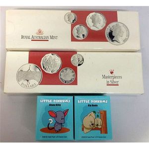 Two Royal Australian mint Masterpieces in silver 1988 four coin…