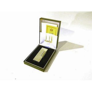 A Dunhill silver plate lighter, in original box with guarantee,…
