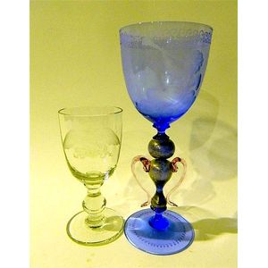 Venetian Hollow Stem White Wine Glass - Drinking Vessels