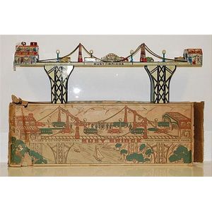 Louis & Marx Busy Bridge, clockwork with beautifully…