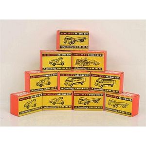 10 Benbros Mighty Midget models, including no.19; 20; 20; 20;…