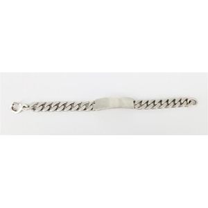 A solid silver Identity bracelet, silver 900. Weight 61.7g.&hellip;