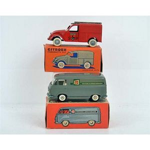2 European diecast models, including JRD Citroen Fourgonnette…