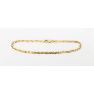 thumbnail image 2 of Betty's Bijoux 14K Rose Gold Figaro Link Anklet - 10 Inch - Spring Ring Closure 2 of 6