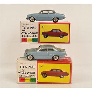 2 Diapet D-124 1,600GT Bellett models, one with blue interior,…