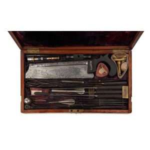 A ship's surgeon's kit, an impressive array of surgical…