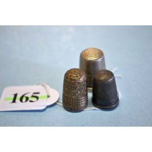 6 Pieces Sewing Thimbles Include 2 Metal Copper Sewing Thimble