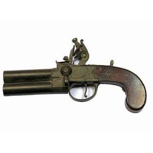 Under & Over Flintlock Gentleman's Pistol (18cm) - Firearms - Pistols ...
