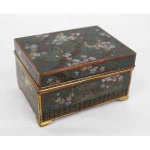 Meiji Period Cloisonne Box by Miyazaki Shinju - Cloisonne - Oriental