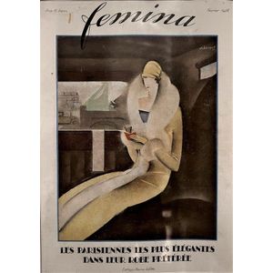 Charles Loupot (1892-1962), Femina February, France, original…