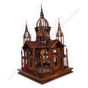 A large vintage floor standing elaborate Russian style…
