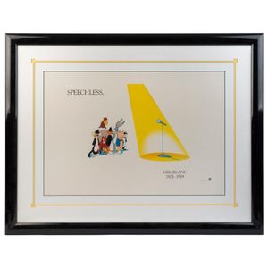 Mel Blanc: Looney tunes studio Art lithograph entitled…