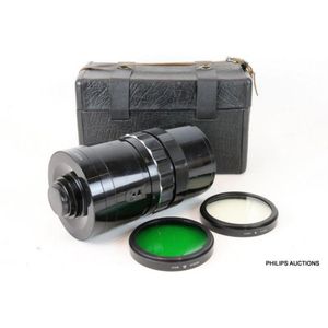 A Russian Mto-1000A lens in leather case, circa 1970s the…