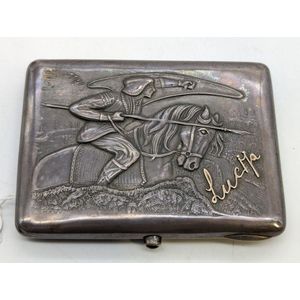 Russian silver cigarette case, early 20th century decorated…