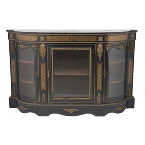 A Napoleon III low book case in boulle manner, third quarter…