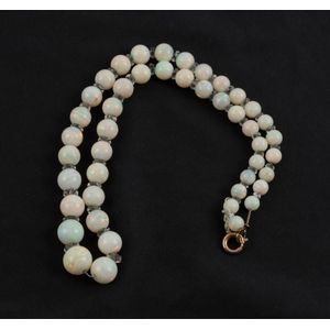 Opal necklace, with other gem-stones - price guide and values