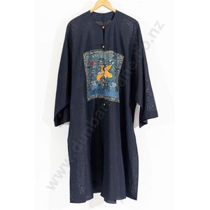 Quanza Robe Qing Dynasty Goose Embroidered Summer Robe - Zother - Oriental