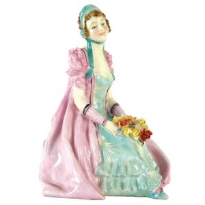 Royal Doulton Figurine 'Cynthia', Victorian Girl with Flowers - Royal ...