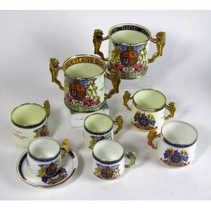 A Paragon Edward VIII and George VI Coronation cup loving cup…