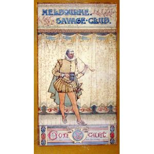 Melbourne Savage Club. Hugh Paterson, watercolour poster.…