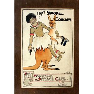 Hugh Paterson, watercolour poster. '119th Smoke Concert,…