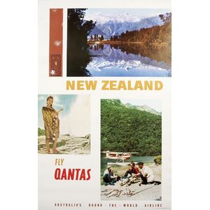 c1970 Group of 'Air New Zealand' (4), and 'Qantas', travel…