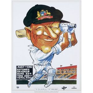 Bradman's Record-Breaking Prints By Weg - Sporting - Cricket - Memorabilia