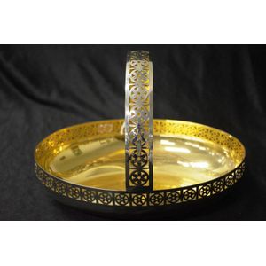 Good WMF silver plate pierced basket with gilt interior,…