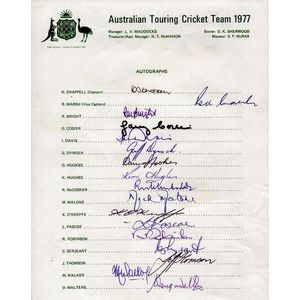 Geoff Marsh (Australia), cricket memorabilia - price guide and values