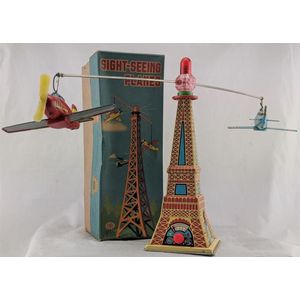 Modern toys, Japan: a tin plate litho sight Seeing plane, c.…
