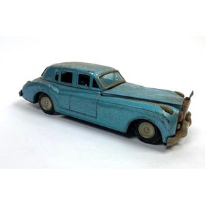 Yonezawa, Japan: blue tin plate litho wind up silver cloud…