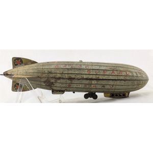 Tin plate litho wind Zepellin. R-100 G-Faav. Made in Japan by…