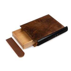 An antique book box, Queensland walnut and black bean, early…