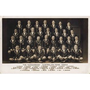 1933-34 Australian Kangaroos: Postcard 'The 'Kangaroos' -…