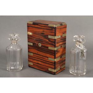 Fine 19th century cased tantalus, comprising a pair of…