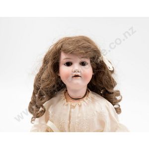 Armand Marseille bisque doll brown sleeping eyes no teeth,…