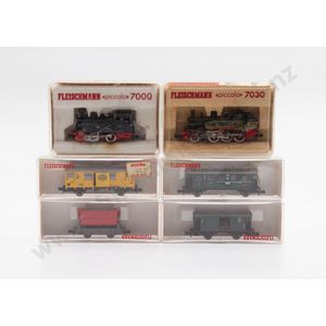 N gauge Fleischmann railway two Loco's Lok 7 0-4-0 and 33 2-6-0…