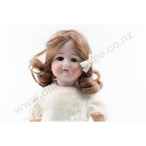 Armand Marseille and Simon & Halbig bisque dolls brown and blue…