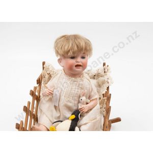 J D Kestner bisque character baby doll blue sleeping eyes, open…
