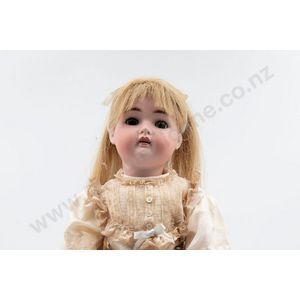 'Astrid' Simon & Halbig bisque doll brown sleeping eyes, blonde…