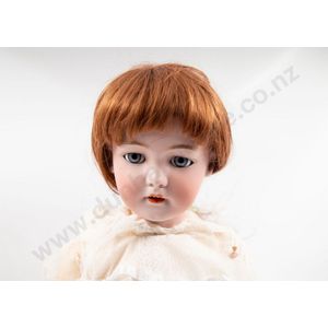 Simon & Halbig 'Santa' bisque doll blue sleeping eyes, red…