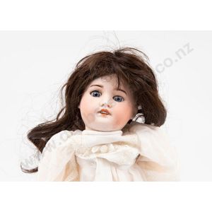 Light blue sleeping eyes, blonde hair wig on French jointed…
