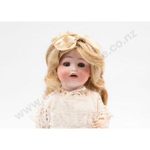 'Sally' Porzellanfabrik Mengersgereuth bisque toddler doll blue…