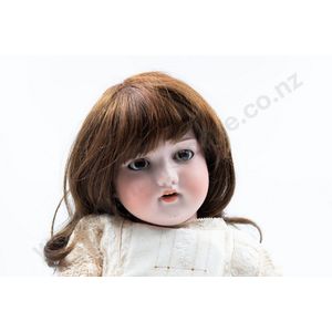 Large Armand Marseille bisque doll brown sleeping eyes dark…